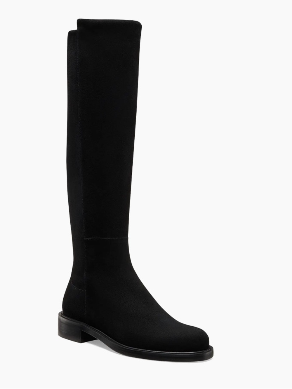 Stuart Weitzman
5050 Gisele 30MM Suede Boots black 
$850 size 6 new /no box